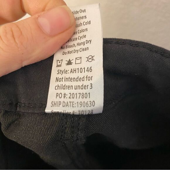 Weissman Balera dance costume black Mid Rise Denim Moto Jeggings pant AH10146 SA - Picture 8 of 12